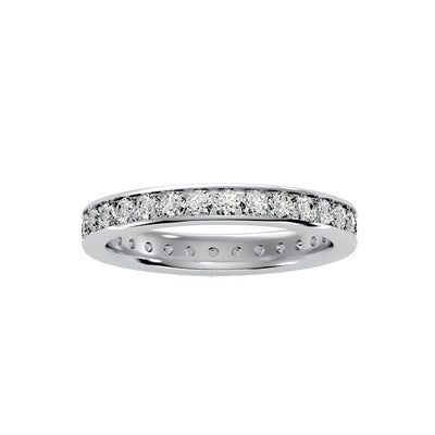 1.04 Carat Diamond 14K White Gold Eternity Ring - Fashion Strada