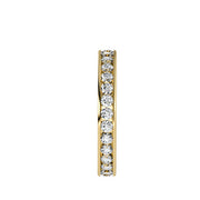 1.04 Carat Diamond 14K Yellow Gold Eternity Ring - Fashion Strada