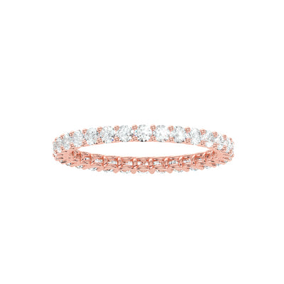 1.04 Carat Diamond 14K Rose Gold Eternity Ring - Fashion Strada