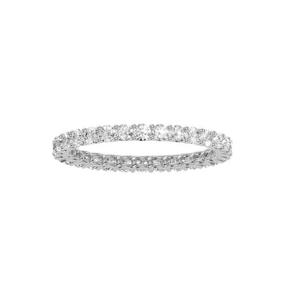 1.04 Carat Diamond 14K White Gold Eternity Ring - Fashion Strada