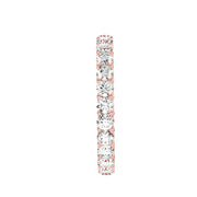 2.28 Carat Diamond 14K Rose Gold Eternity Ring - Fashion Strada