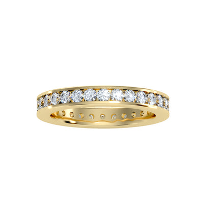 1.20 Carat Diamond 14K Yellow Gold Eternity Ring - Fashion Strada