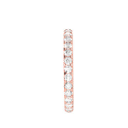 1.04 Carat Diamond 14K Rose Gold Eternity Ring - Fashion Strada