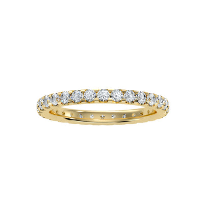 1.04 Carat Diamond 14K Yellow Gold Eternity Ring - Fashion Strada