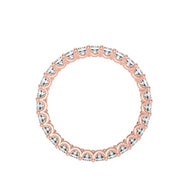 1.93 Carat Diamond 14K Rose Gold Eternity Ring - Fashion Strada