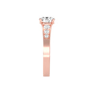 1.13 Carat Diamond 14K Rose Gold Engagement Ring - Fashion Strada