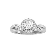 0.94 Carat Diamond 14K White Gold Engagement Ring - Fashion Strada