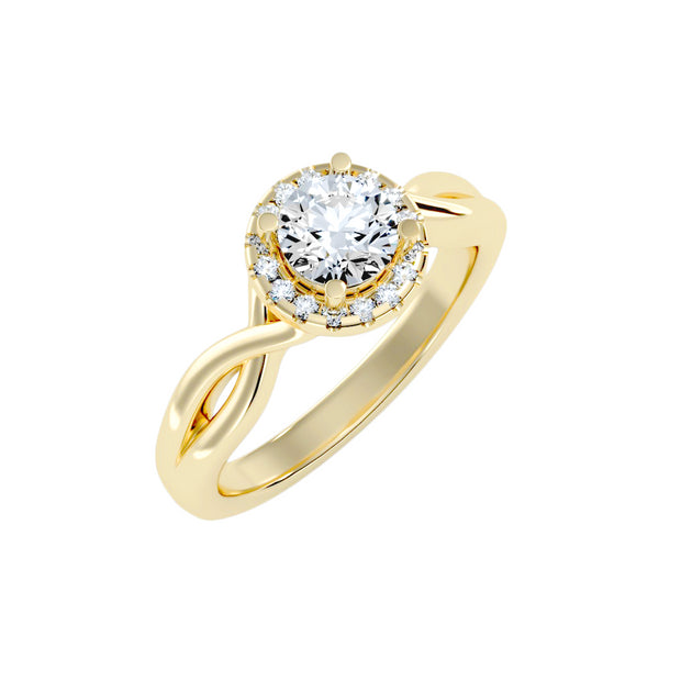 0.94 Carat Diamond 14K Yellow Gold Engagement Ring - Fashion Strada