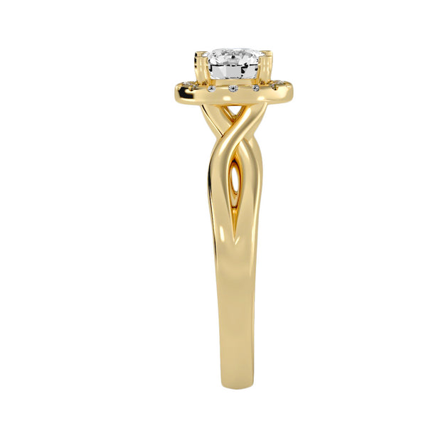 0.94 Carat Diamond 14K Yellow Gold Engagement Ring - Fashion Strada