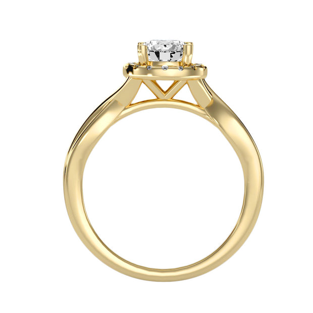 0.94 Carat Diamond 14K Yellow Gold Engagement Ring - Fashion Strada