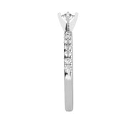 0.56 Carat Diamond 14K White Gold Engagement Ring - Fashion Strada