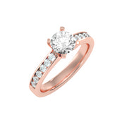 1.44 Carat Diamond 14K Rose Gold Engagement Ring - Fashion Strada