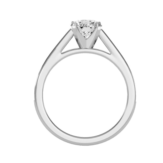 1.41 Carat Diamond 14K White Gold Engagement Ring - Fashion Strada