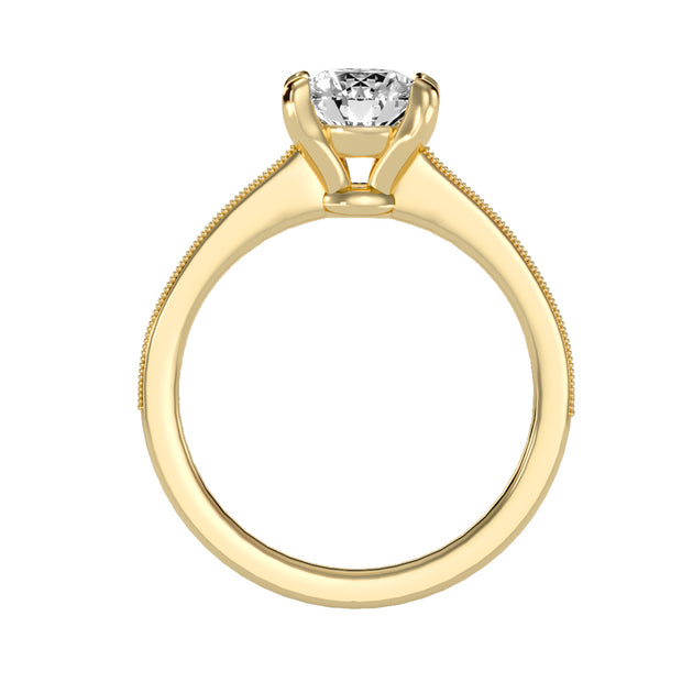 1.10 Carat Diamond 14K Yellow Gold Engagement Ring - Fashion Strada