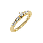 0.43 Carat Diamond 14K Yellow Gold Engagement Ring - Fashion Strada