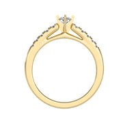 0.43 Carat Diamond 14K Yellow Gold Engagement Ring - Fashion Strada