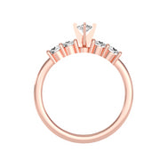 0.60 Carat Diamond 14K Rose Gold Engagement Ring - Fashion Strada