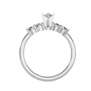 0.60 Carat Diamond 14K White Gold Engagement Ring - Fashion Strada