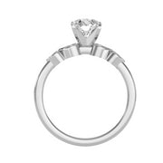 1.21 Carat Diamond 14K White Gold Engagement Ring - Fashion Strada