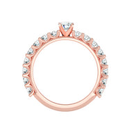 1.50 Carat Diamond 14K Rose Gold Engagement Ring - Fashion Strada