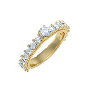 1.50 Carat Diamond 14K Yellow Gold Engagement Ring - Fashion Strada