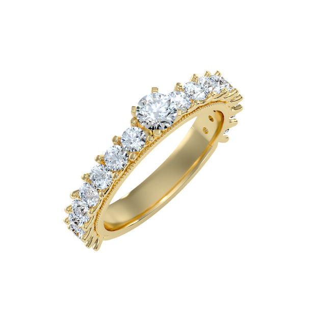 1.50 Carat Diamond 14K Yellow Gold Engagement Ring - Fashion Strada