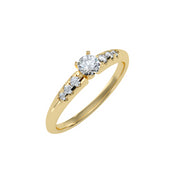 0.41 Carat Diamond 14K Yellow Gold Engagement Ring - Fashion Strada