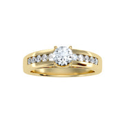 0.89 Carat Diamond 14K Yellow Gold Engagement Ring - Fashion Strada