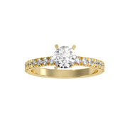 1.17 Carat Diamond 14K Yellow Gold Engagement Ring - Fashion Strada