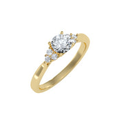 0.79 Carat Diamond 14K Yellow Gold Engagement Ring - Fashion Strada