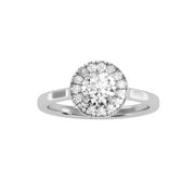 1.04 Carat Diamond 14K White Gold Engagement Ring - Fashion Strada