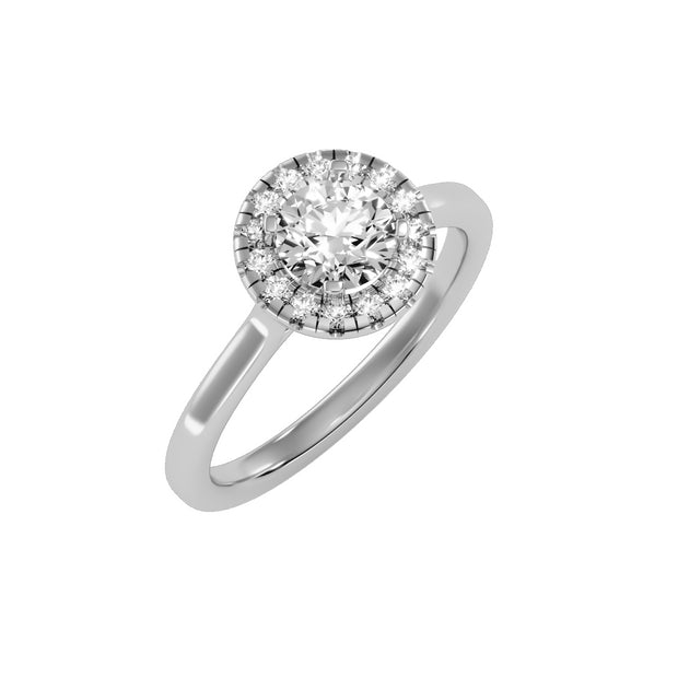 1.04 Carat Diamond 14K White Gold Engagement Ring - Fashion Strada