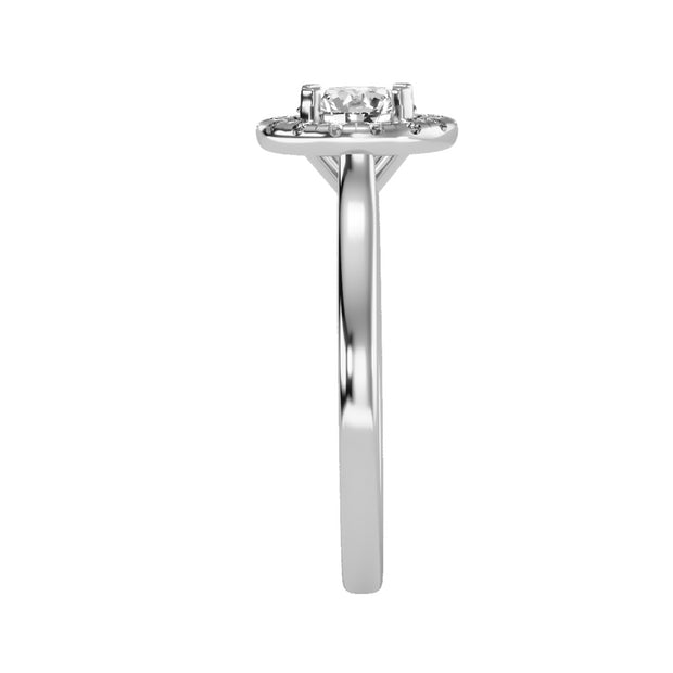 1.04 Carat Diamond 14K White Gold Engagement Ring - Fashion Strada