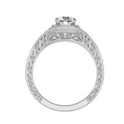 1.09 Carat Diamond 14K White Gold Engagement Ring - Fashion Strada