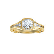 1.09 Carat Diamond 14K Yellow Gold Engagement Ring - Fashion Strada