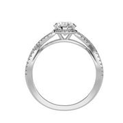 1.08 Carat Diamond 14K White Gold Engagement Ring - Fashion Strada