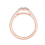 0.87 Carat Diamond 14K Rose Gold Engagement Ring - Fashion Strada