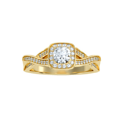 0.69 Carat Diamond 14K Yellow Gold Engagement Ring - Fashion Strada