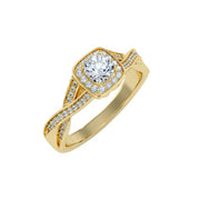 0.69 Carat Diamond 14K Yellow Gold Engagement Ring - Fashion Strada