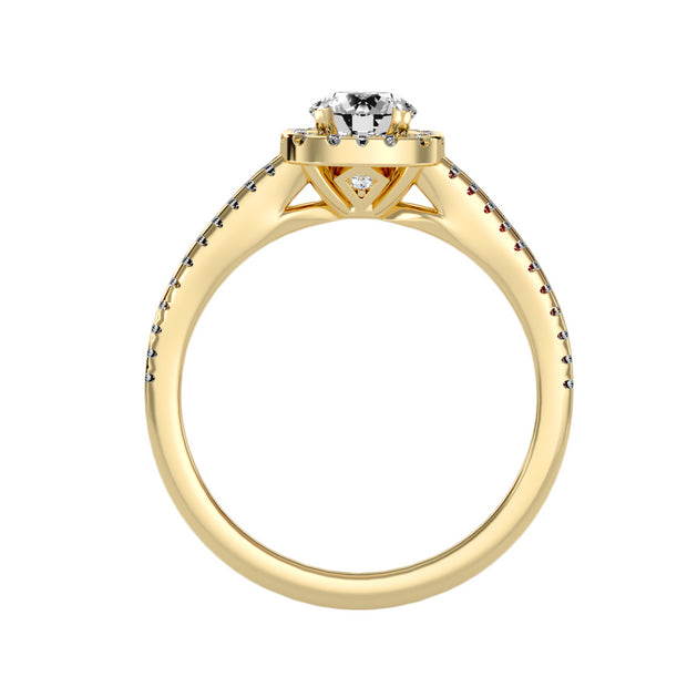 0.99 Carat Diamond 14K Yellow Gold Engagement Ring - Fashion Strada