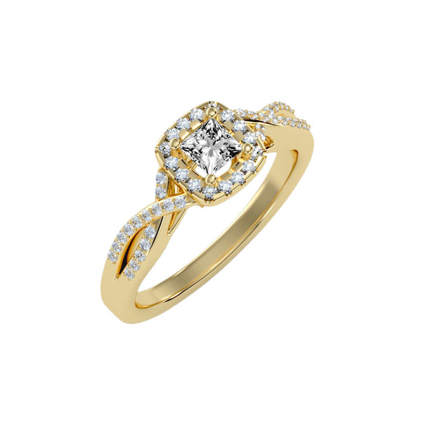 0.60 Carat Diamond 14K Yellow Gold Engagement Ring - Fashion Strada