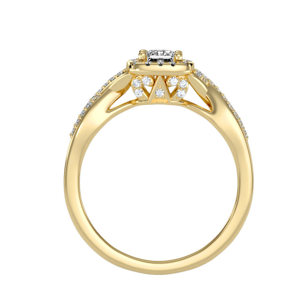 0.60 Carat Diamond 14K Yellow Gold Engagement Ring - Fashion Strada