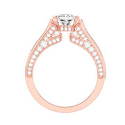 1.53 Carat Diamond 14K Rose Gold Engagement Ring - Fashion Strada