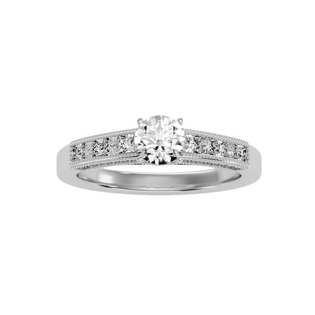 1.16 Carat Diamond 14K White Gold Engagement Ring - Fashion Strada