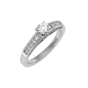 1.16 Carat Diamond 14K White Gold Engagement Ring - Fashion Strada