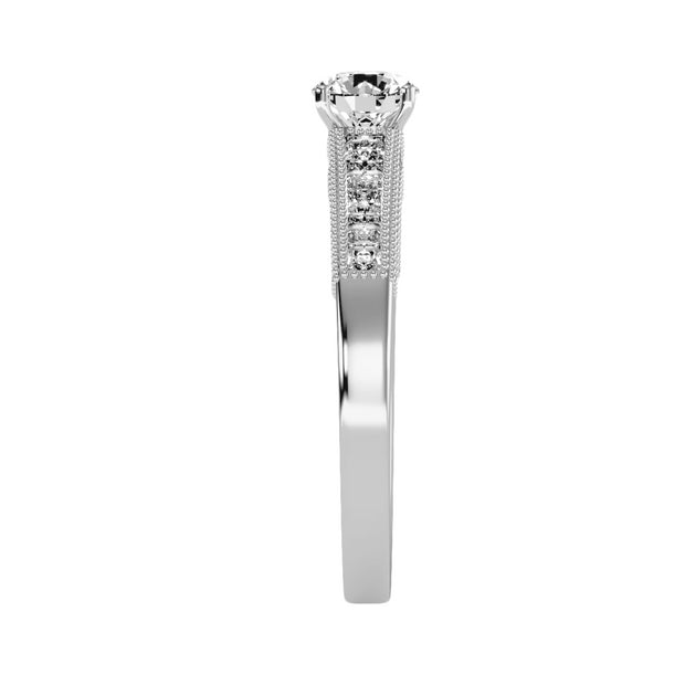 1.16 Carat Diamond 14K White Gold Engagement Ring - Fashion Strada