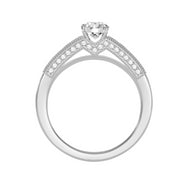 1.16 Carat Diamond 14K White Gold Engagement Ring - Fashion Strada