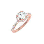 1.16 Carat Diamond 14K Rose Gold Engagement Ring - Fashion Strada