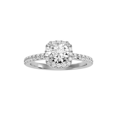 1.16 Carat Diamond 14K White Gold Engagement Ring - Fashion Strada