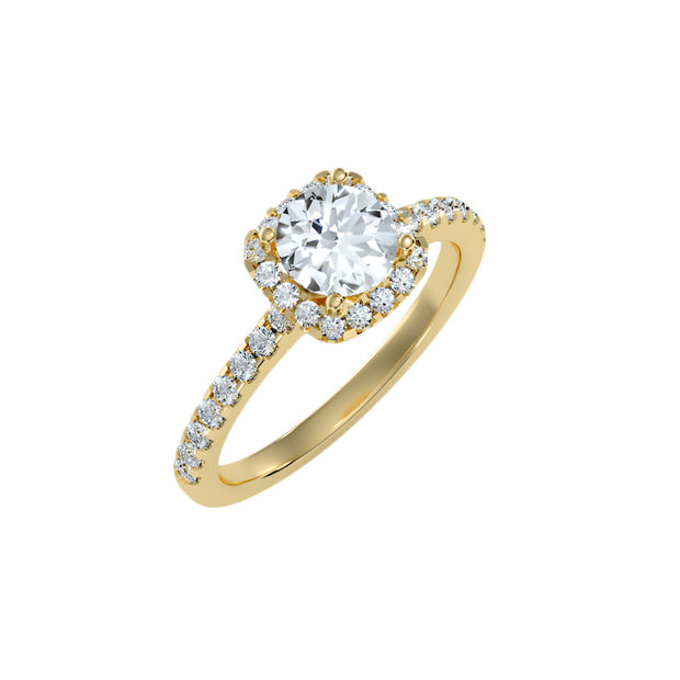 1.16 Carat Diamond 14K Yellow Gold Engagement Ring - Fashion Strada